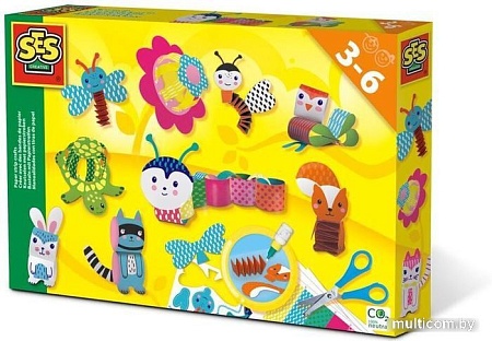 Набор для создания поделок/игрушек SES Creative Поделки из бумажной ленты 14648