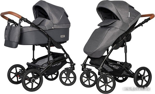 Универсальная коляска Riko Basic Bella Life (2 в 1, 06, anthracite)
