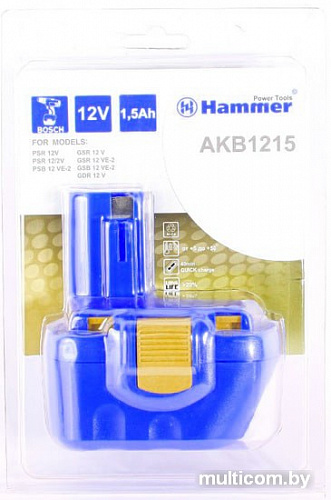 Аккумулятор Hammer AKB1215 (12В/1.5 Ah)