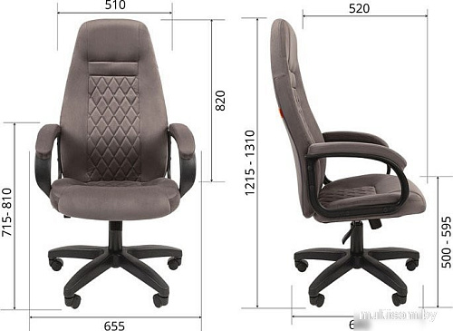 Офисное кресло CHAIRMAN Home 951 (велюр, Т-55 серый)