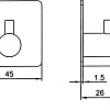 Крючок для ванны Ledeme L215B-4 (4 шт)