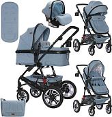 Универсальная коляска Lorelli Lora 2020 (3 в 1, голубой)