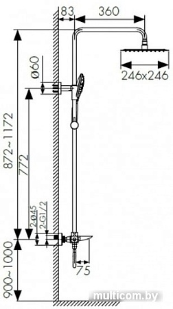 Душевая система Kaiser Cezar 05282