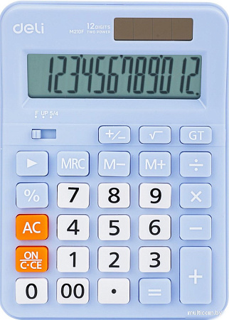Калькулятор Deli EM210F (голубой)