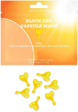Крем солнцезащитный Kocostar Sunscreen Capsule Mask Для лица (50 капсул)