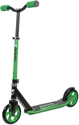 Самокат Novatrack Polis 160 Plasticnf 160PNF.POLIS.GN20 (черный/зеленый)