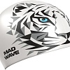 Шапочка для плавания Mad Wave Tigrillo (белый)