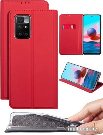 Чехол для телефона Volare Rosso Book для Xiaomi Redmi 10 (красный)