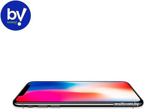 Смартфон Apple iPhone X 256GB Воcстановленный by Breezy, грейд C (серебристый)