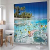 Шторка-занавеска для ванны JoyArty Рыбы под берегом sc_2750