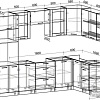 Готовая кухня Интерлиния Мила 1.68x2.8 левая без столешницы (серебристый/антрацит)