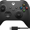 Геймпад Microsoft Xbox + USB-C кабель (черный)