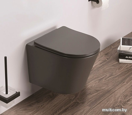 Унитаз CeramaLux B2330-2MDH (серый матовый)