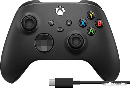 Геймпад Microsoft Xbox + USB-C кабель (черный)