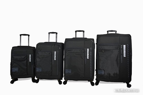 Чемодан-спиннер Mironpan 50127 63 см (черный)