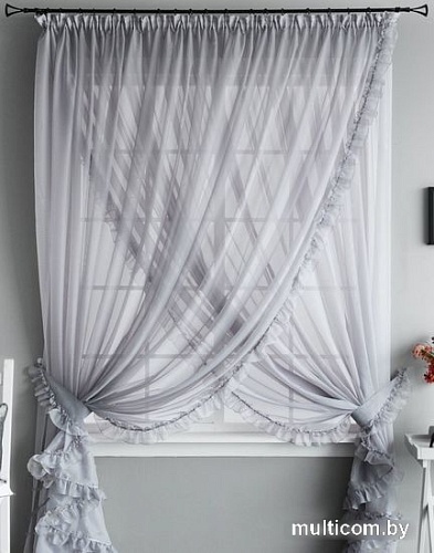 Тюль Pasionaria Винтаж 400x250 (серый)