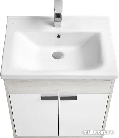 Акватон Тумба под умывальник Флай 60 1A237301FAX10 (дуб белый/дуб крафт)