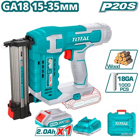 Гвоздезабиватель Total TCBNLI3508 (с 1-им АКБ, кейс)