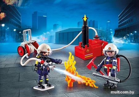 Конструктор Playmobil PM9468 Пожарные с водяным насосом