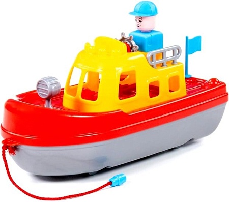 Игрушечный транспорт Полесье Катер Патруль 47212 (желтый/красный/серый)