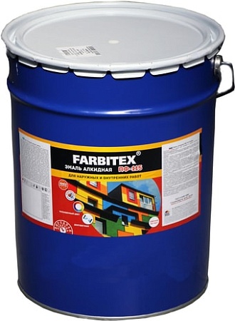 Эмаль Farbitex ПФ-115 10 кг (черный)