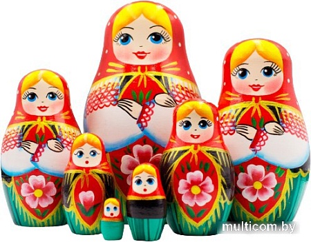 Развивающая игра Брестская Матрешка В белорусском традиционном костюме (набор 7 шт)