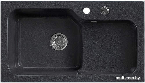 Кухонная мойка Belux SG-REC-HALF-8045-01 (черный)