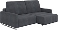 Угловой диван Rivalli Уолтер ШП 1000 + оттоманка (Paloma Iron/полиалюминий)