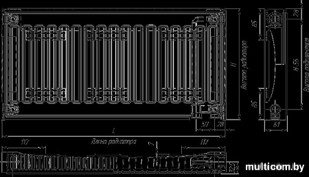 Радиатор Лидея ЛК 11-509 тип 11 500x900