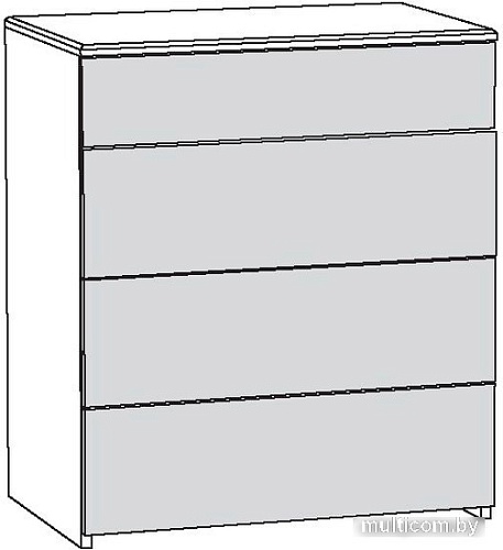 Комод Mobi Амели 13.106 (шелковый камень/бетон чикаго бежевый)