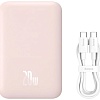 Внешний аккумулятор Baseus Magnetic Mini Wireless Fast Charge Power Bank 10000mAh 20W (розовый)