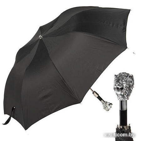 Зонт Pasotti Auto Leone Silver Oxford Black