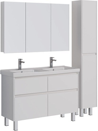 Lemark Шкаф с зеркалом Universal 120 LM120ZS-U (белый глянец)