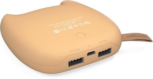 Портативное зарядное устройство Hiper ZOO 7500 Caramel