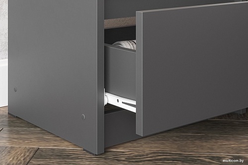 Комод Mio Tesoro Денвер 4 ящика (графит серый)