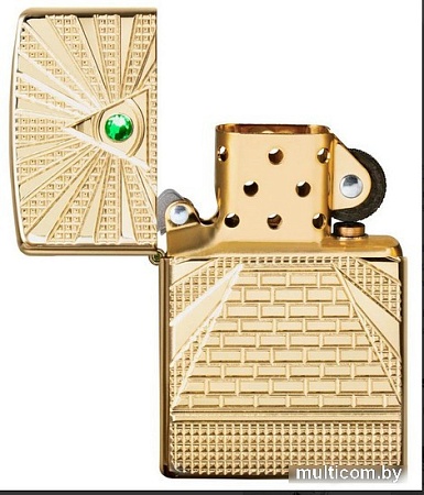 Зажигалка Zippo Armor High Polish Brass Eye of Providence Design 49060