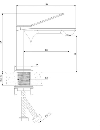 Смеситель Lauter Allure 21CK618QP