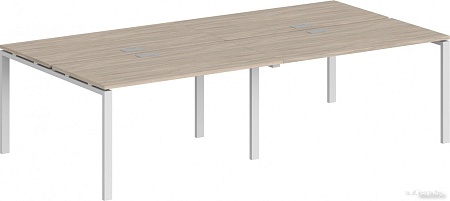 Стол Norden 280x143.8x75 SG.255.OL.63.WH (белый/дуб светлый)