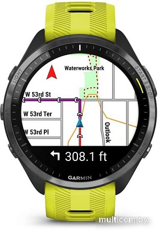 Умные часы Garmin Forerunner 965 (черный/желтый)