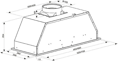 Кухонная вытяжка Oasis UM-52S (A)