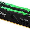 Оперативная память Kingston FURY Beast RGB 2x8ГБ DDR4 3200МГц KF432C16BB2AK2/16