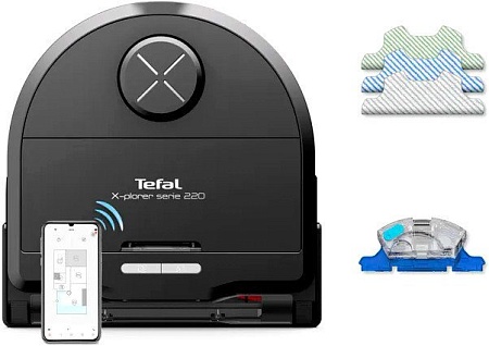 Робот-пылесос Tefal X-Plorer Serie 220 Animal & Allergy RG9475WH
