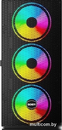 Корпус Soeyi AX8-B20 Tempered Glass