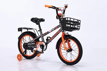 Детский велосипед Nialanti Spike 16 2025 (серый/оранжевый, разобранный )