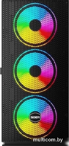 Корпус Soeyi AX8-B20 Tempered Glass