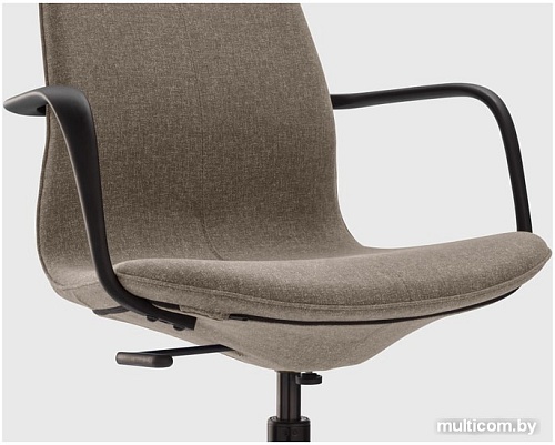 Кресло Ikea Лонгфьелль рабочий с подлокот. (гуннаред синий) 092.100.27