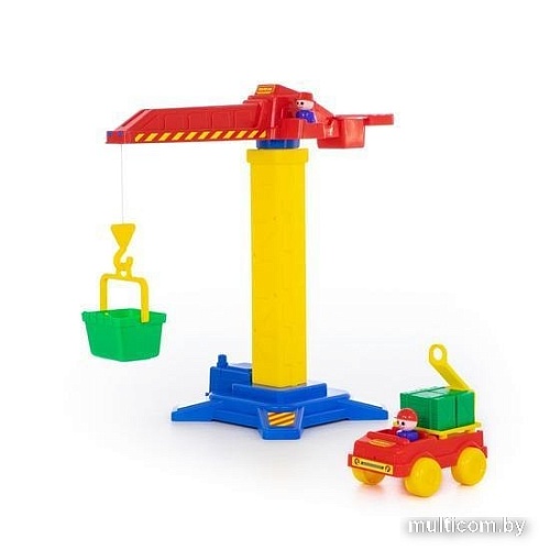 Полесье Башенный кран №1 + автомобиль 58195