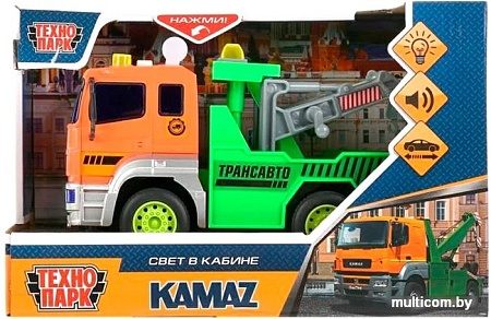 Грузовик Технопарк Камаз. Эвакуатор KAM-17PL-EVO