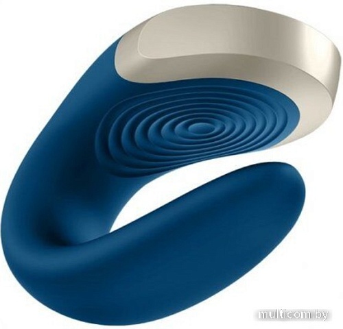 Вибромассажер Satisfyer Partner Double Love (голубой)
