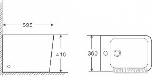 Биде WeltWasser Gelbach 003 MT-WT (белый матовый)